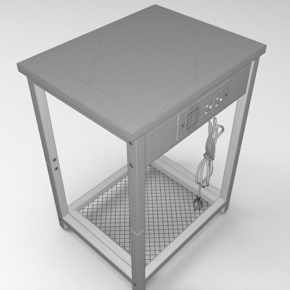 Table010 Low-poly 3D model_5