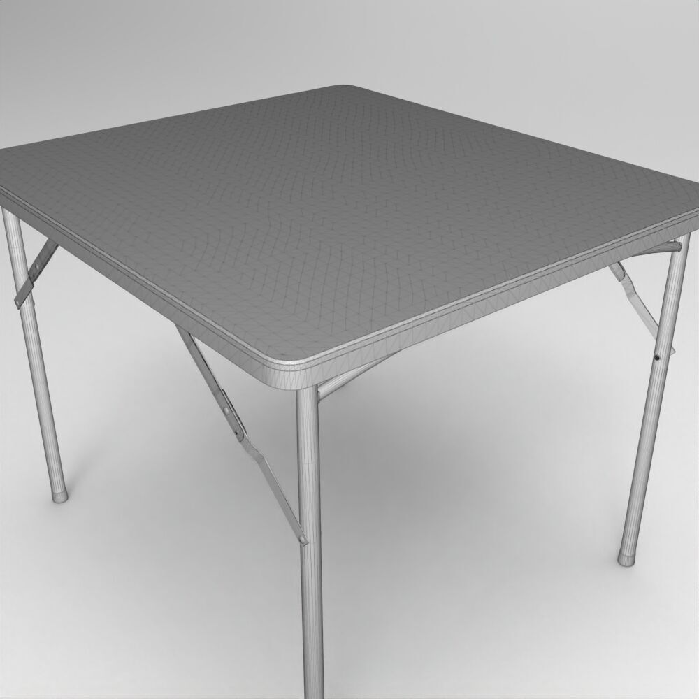 Table009 Low-poly 3D model_4