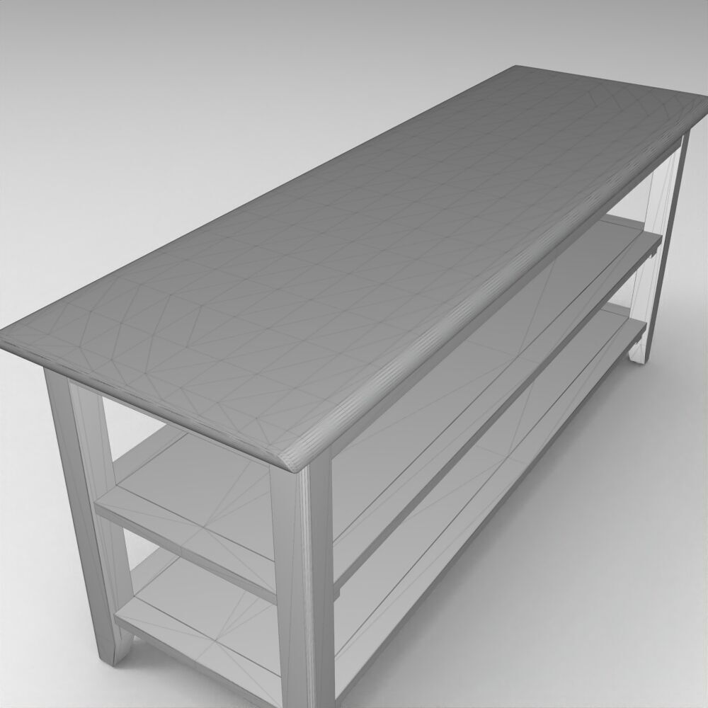 Table008 Low-poly 3D model_6