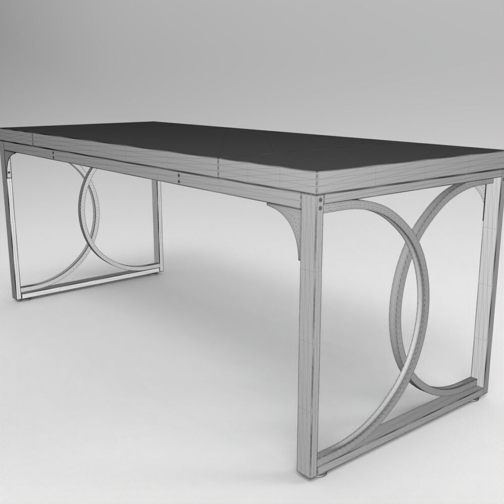 Table006 Low-poly 3D model_4