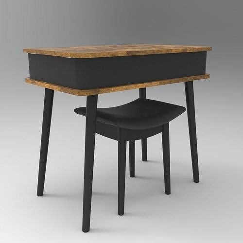 Table005 Low-poly 3D model