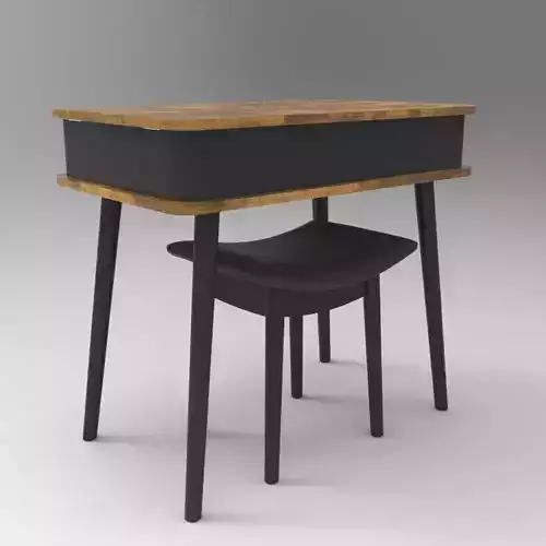 Table005 Low-poly 3D model