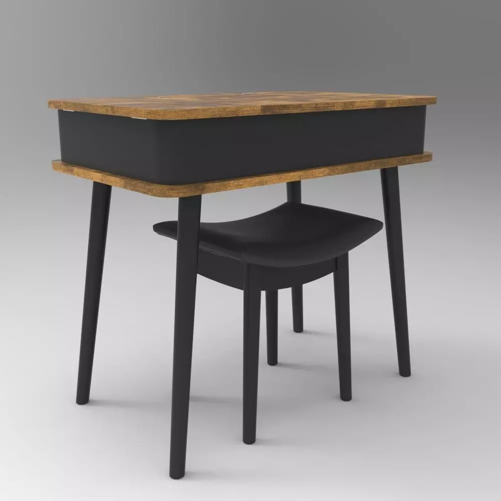 Table005 Low-poly 3D model_0