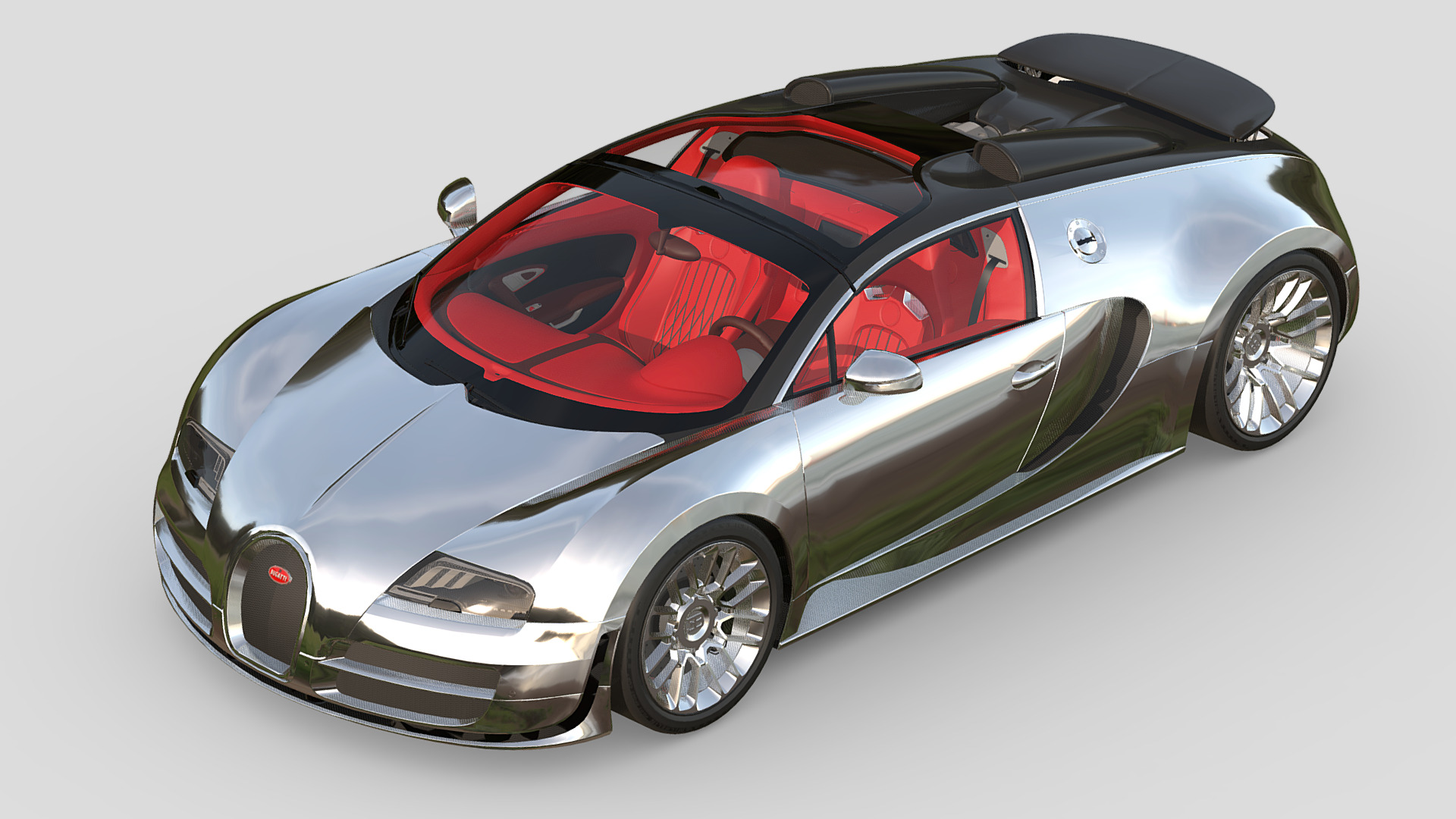 Bugatti Veyron Grand Sport Vitesse 3D model_2