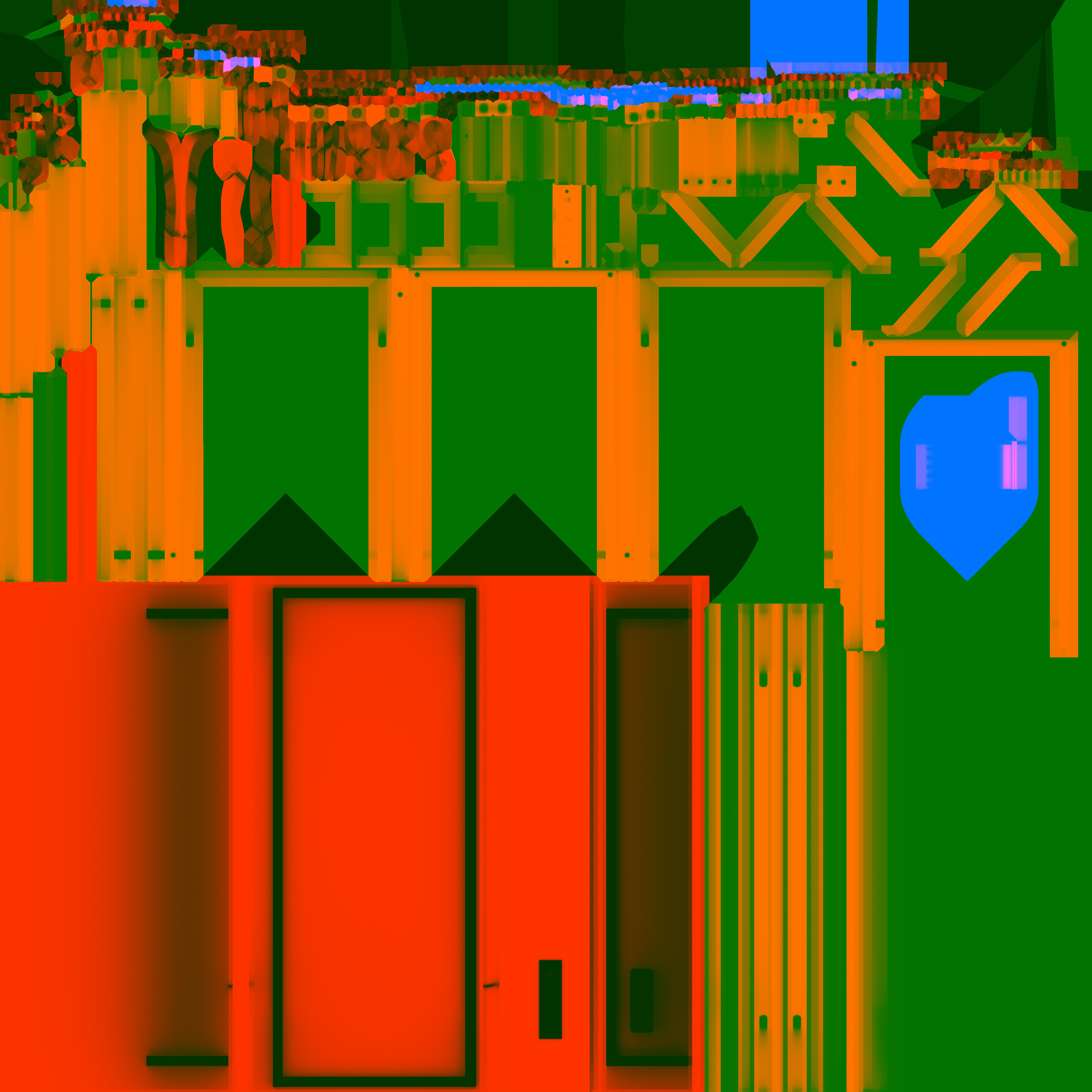 Table004 Low-poly 3D model_6