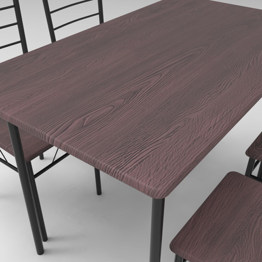 Table003 Low-poly 3D model_1