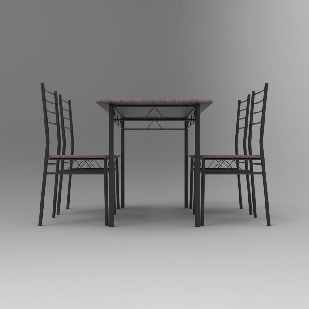 Table003 Low-poly 3D model_2