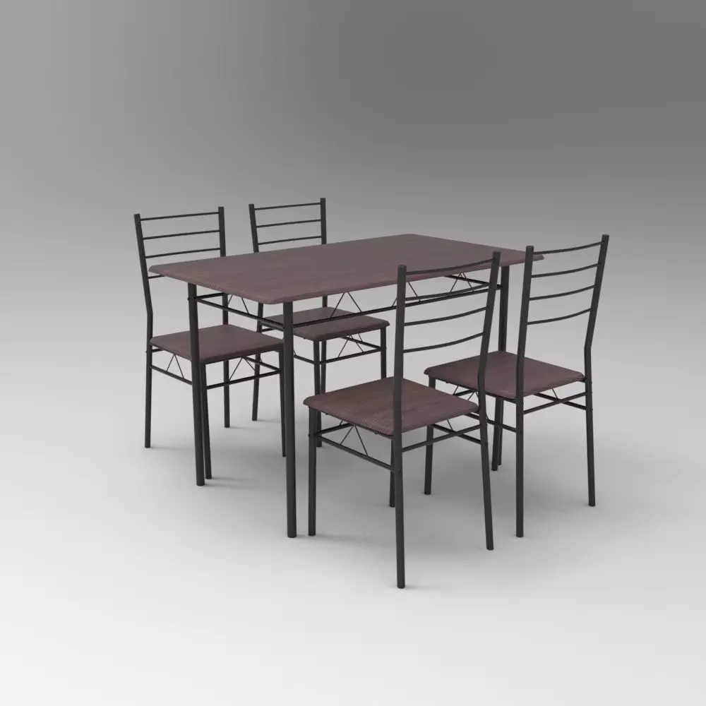 Table003 Low-poly 3D model_0