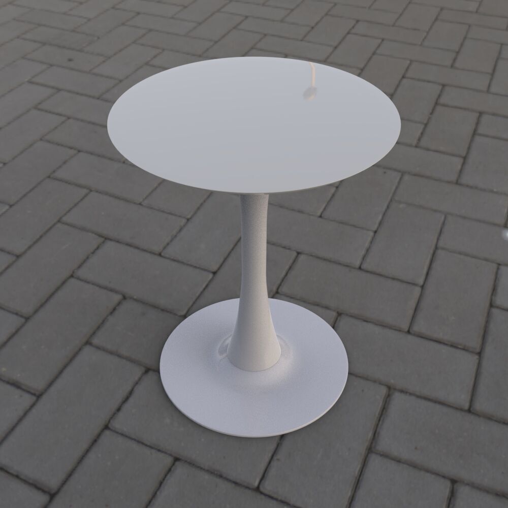 Table002 Low-poly 3D model_2