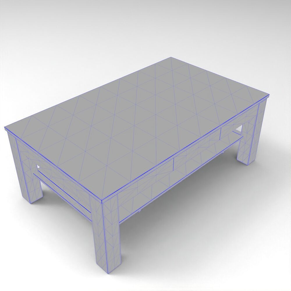 Table001 Low-poly 3D model_3