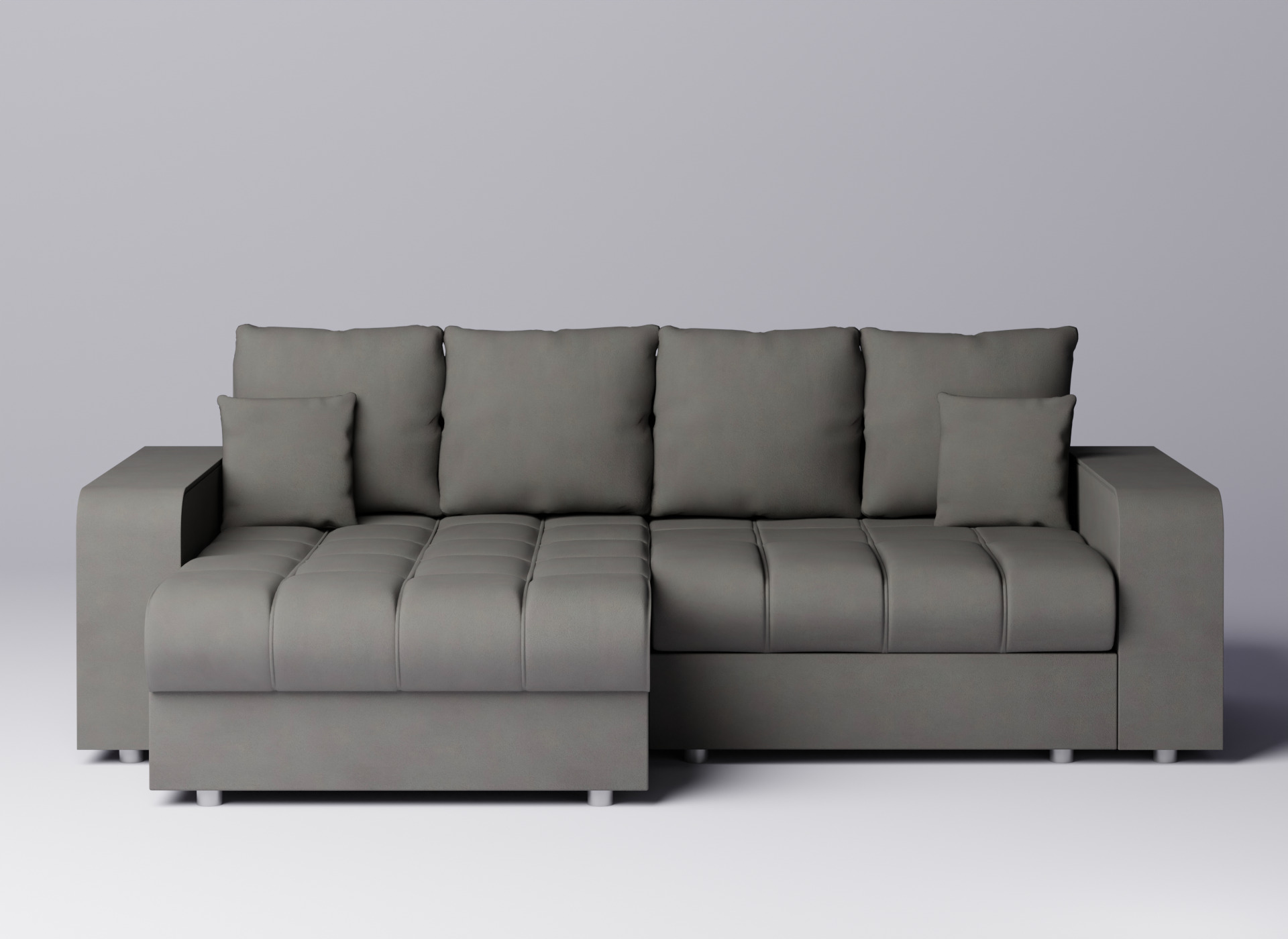 Fabric Sofa - Grey Fabric - 2  rinconero Sanford 3D model 3D model_2