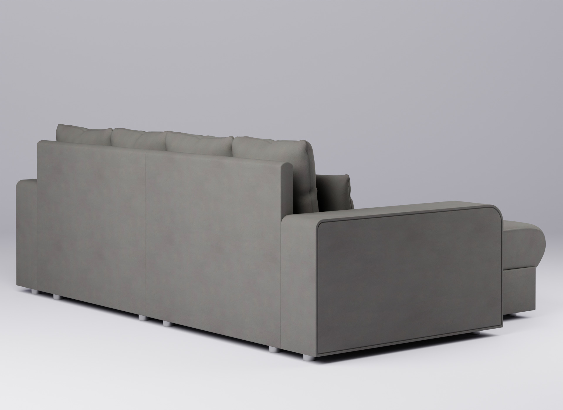 Fabric Sofa - Grey Fabric - 2  rinconero Sanford 3D model 3D model_4