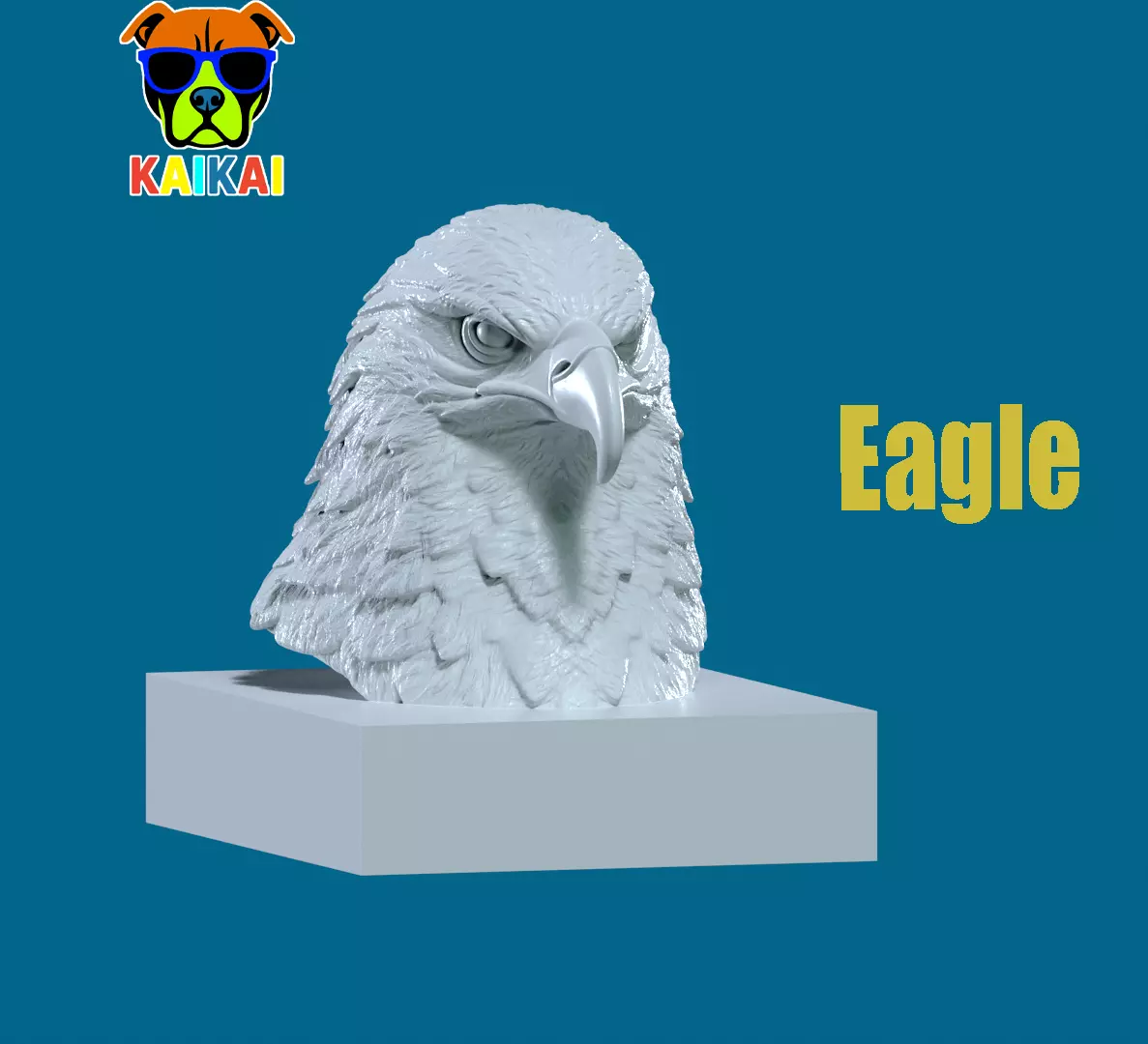 Eagle bust - Hawk head model - 3D print 3D print model_0