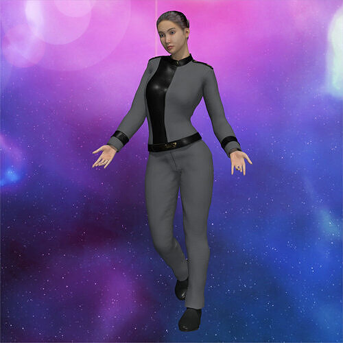 Earth Alliance Uniform for La Femme 2 for Poser 3D model