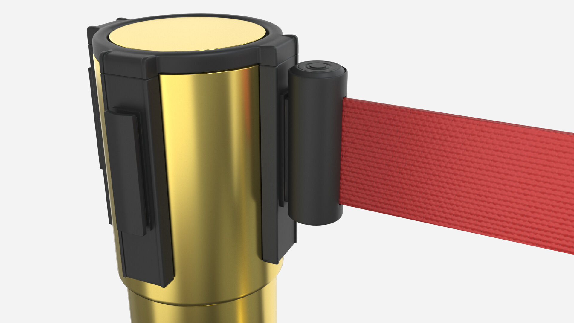 Stanchion Retractable Belt Barriers 3D model_3