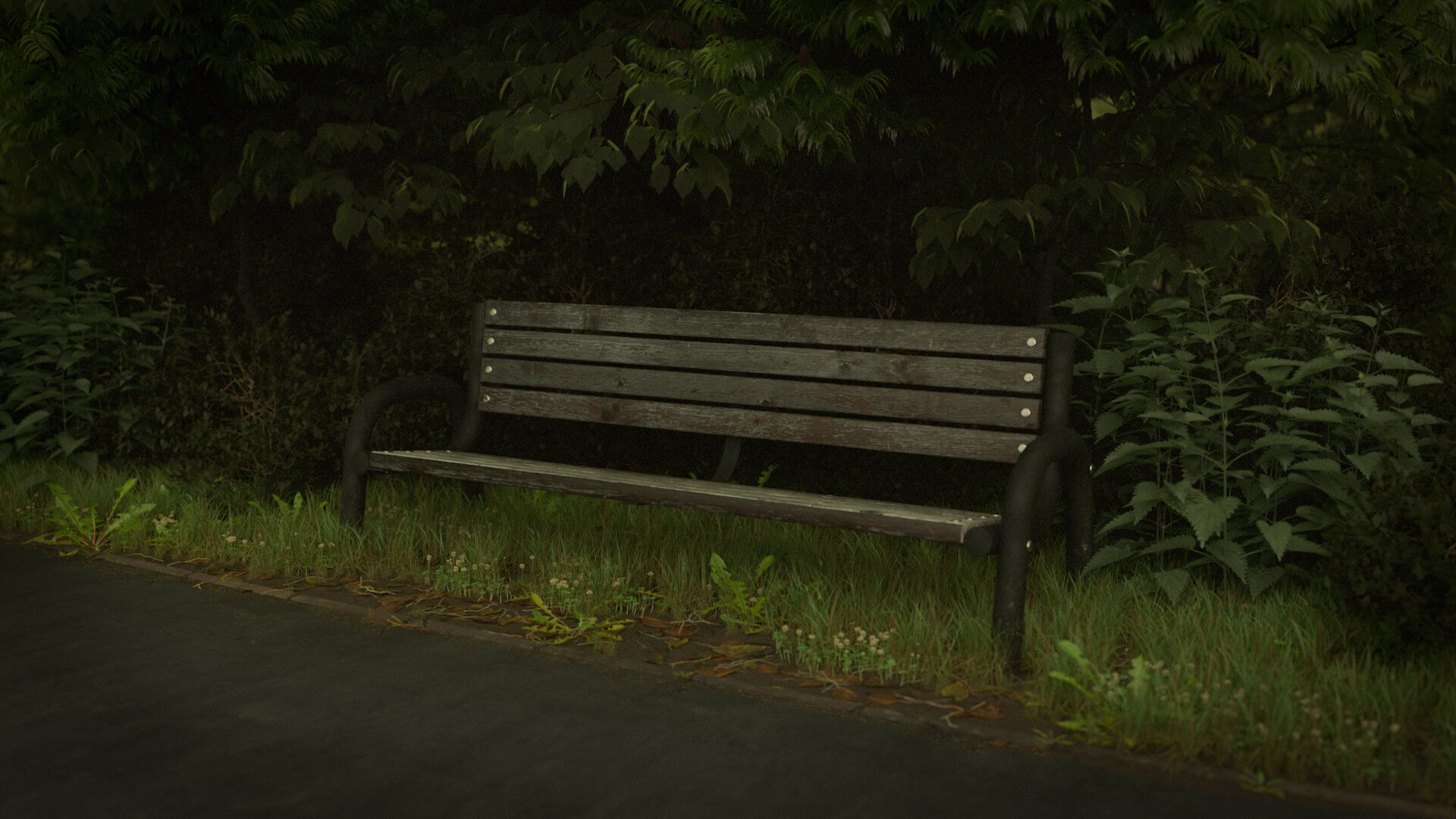 Park Bench 3D model_14