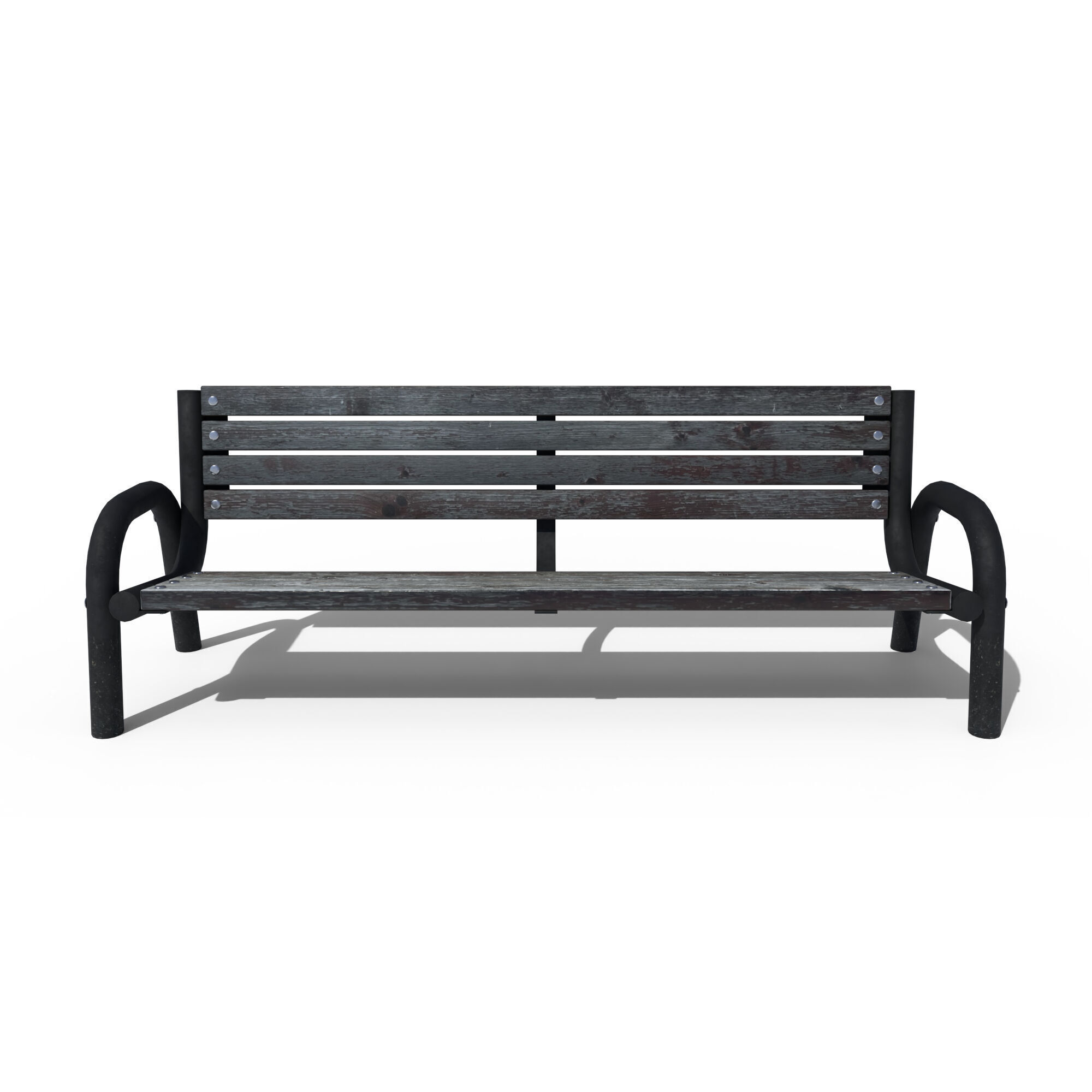 Park Bench 3D model_1