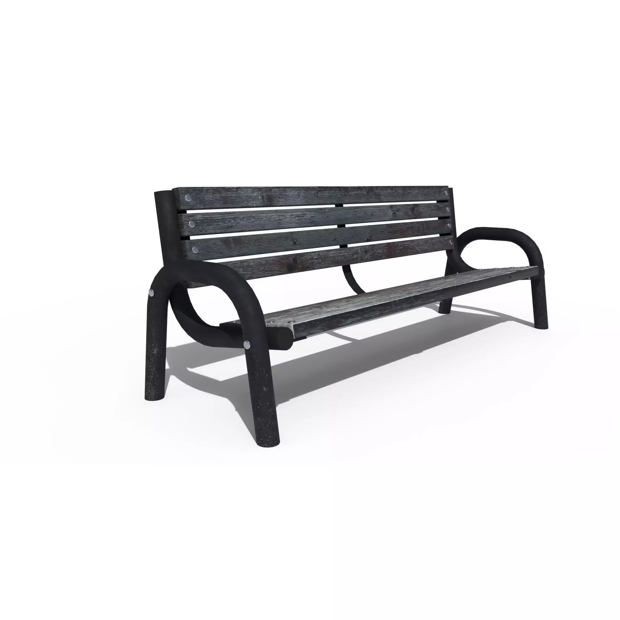 Park Bench 3D model_0