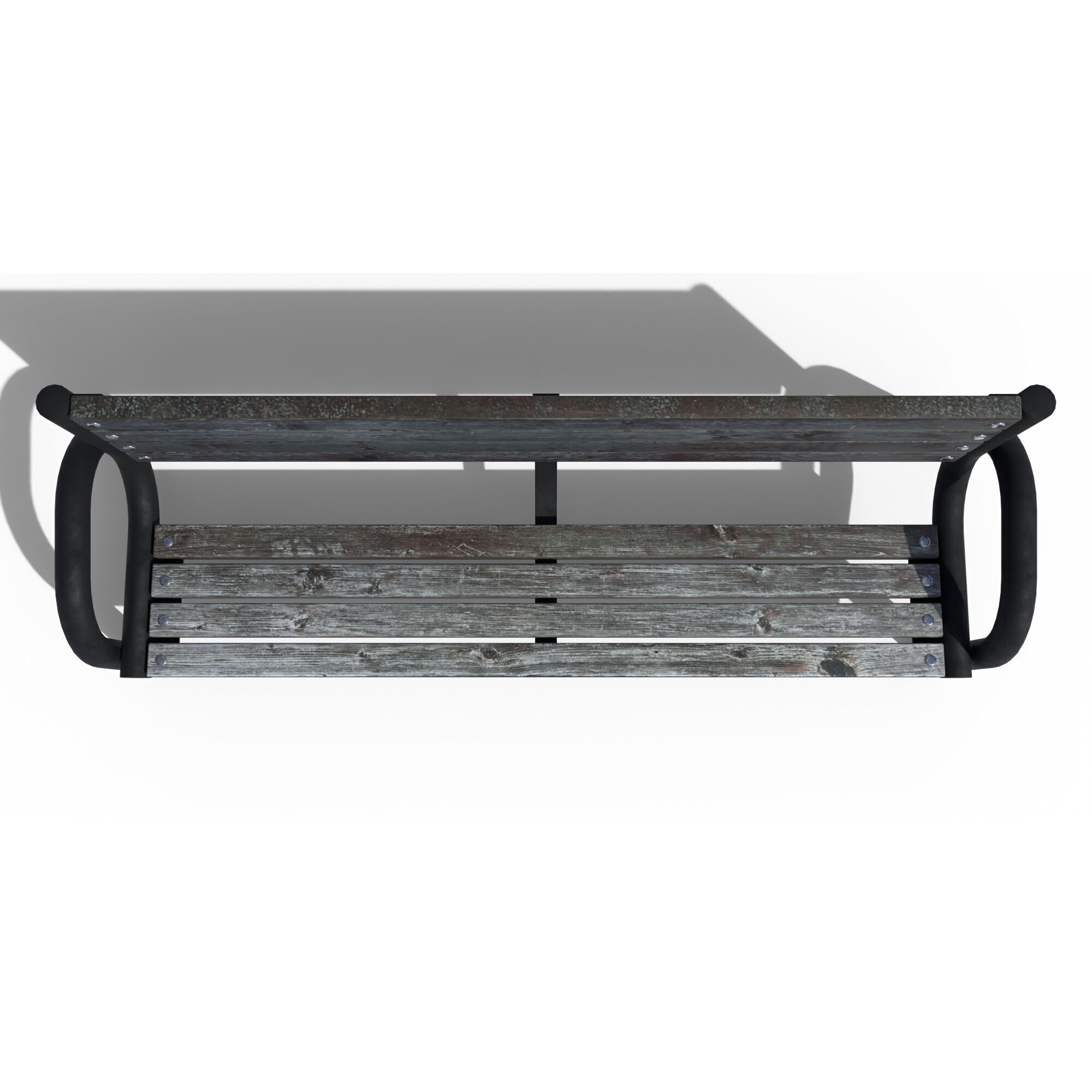 Park Bench 3D model_8