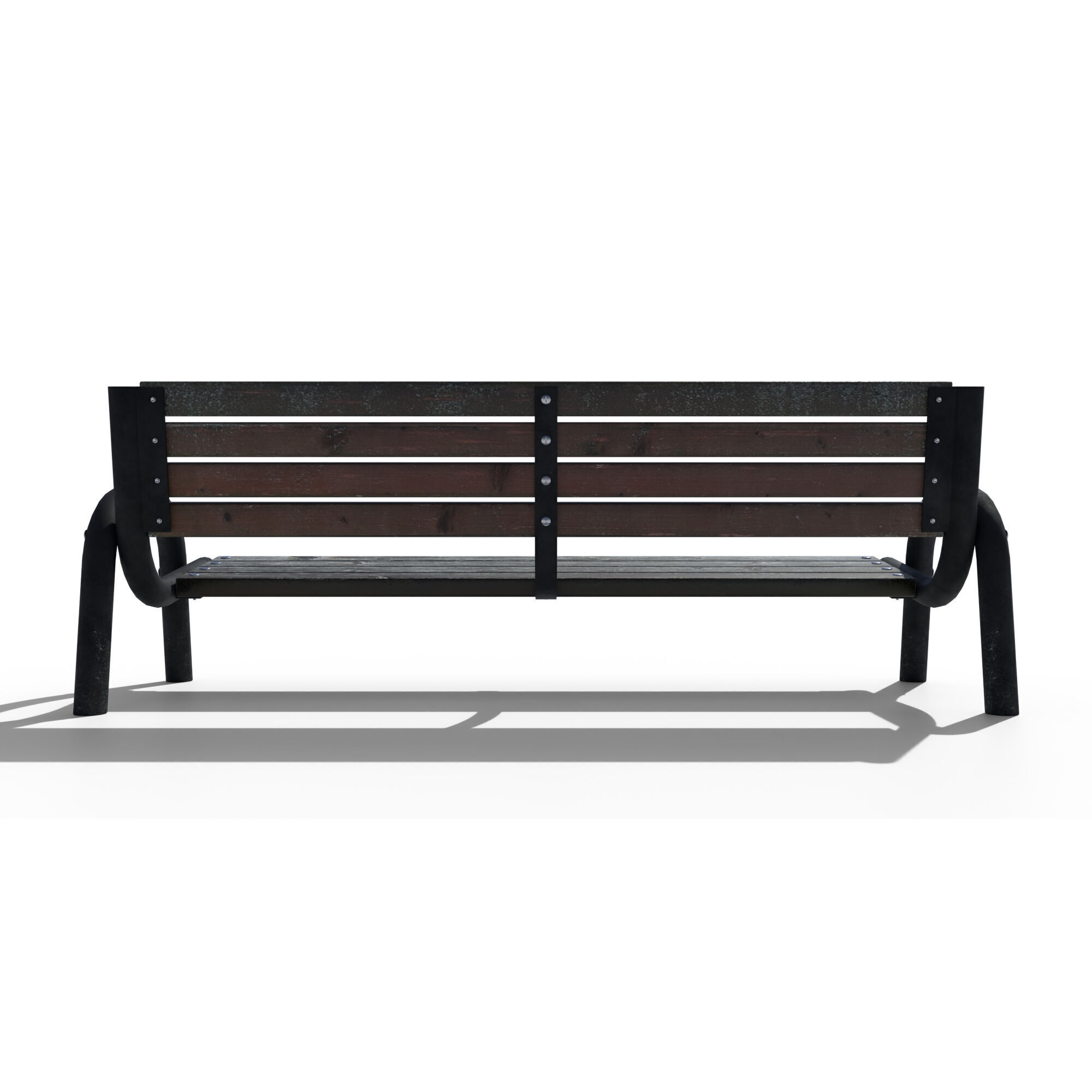 Park Bench 3D model_5