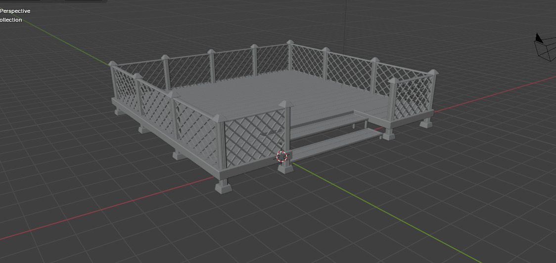 Wooden Terrace 3D model_14