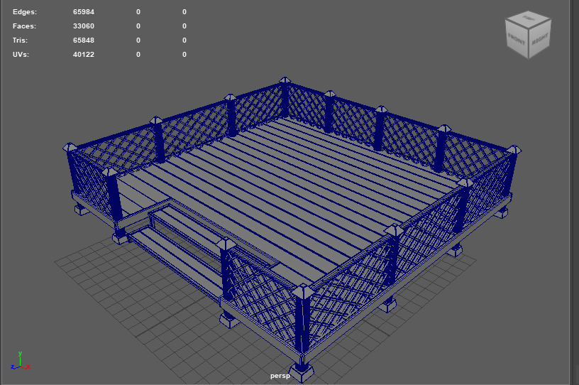 Wooden Terrace 3D model_16