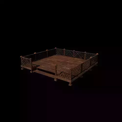 Wooden Terrace 3D model