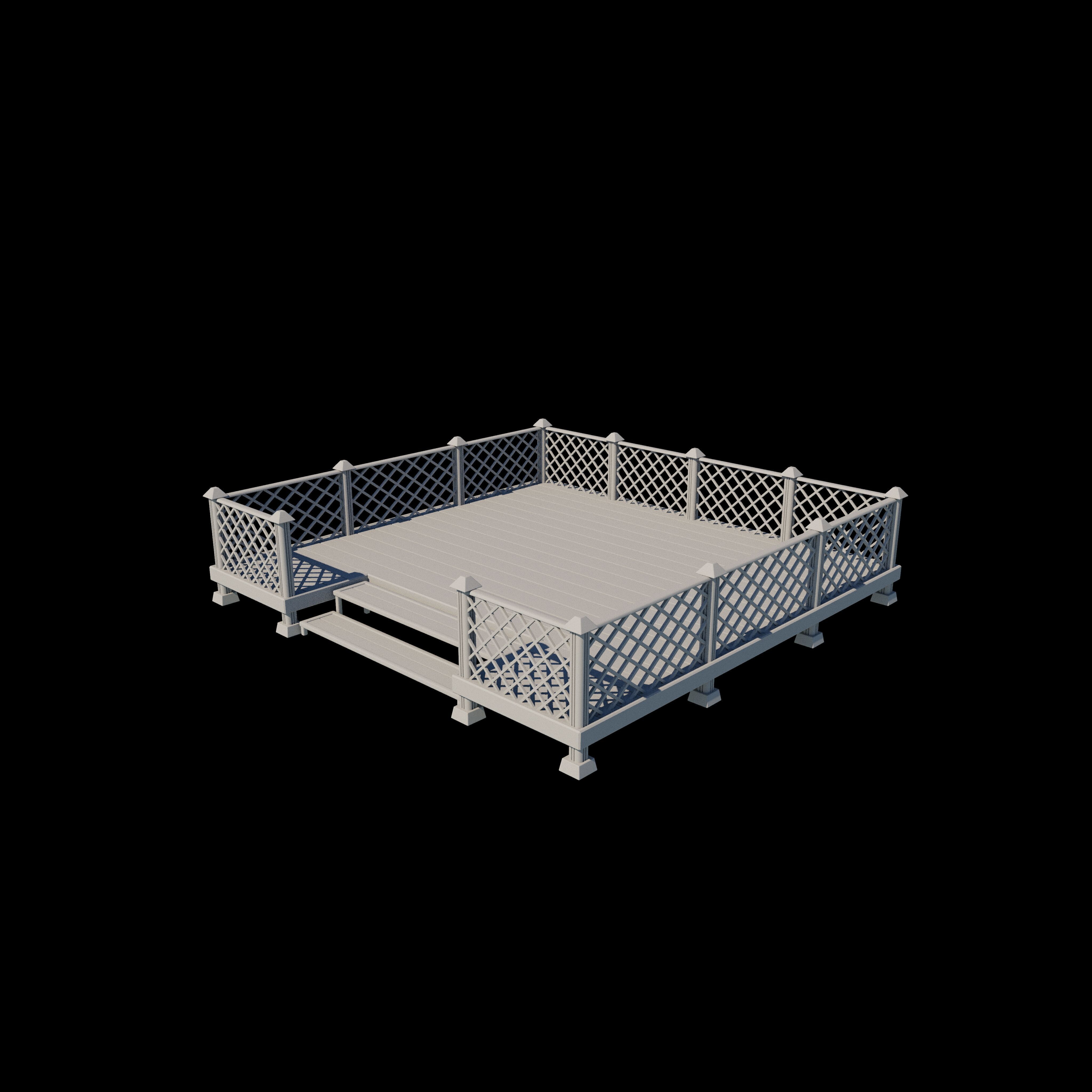 Wooden Terrace 3D model_8