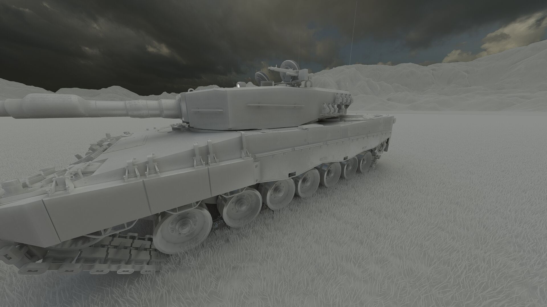 Leopard 2a4 3D model_33