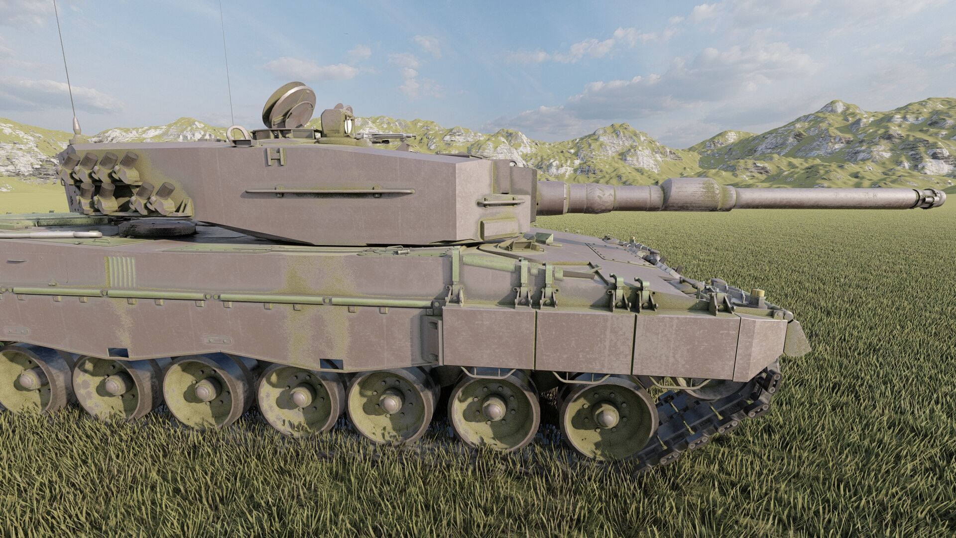 Leopard 2a4 3D model_13