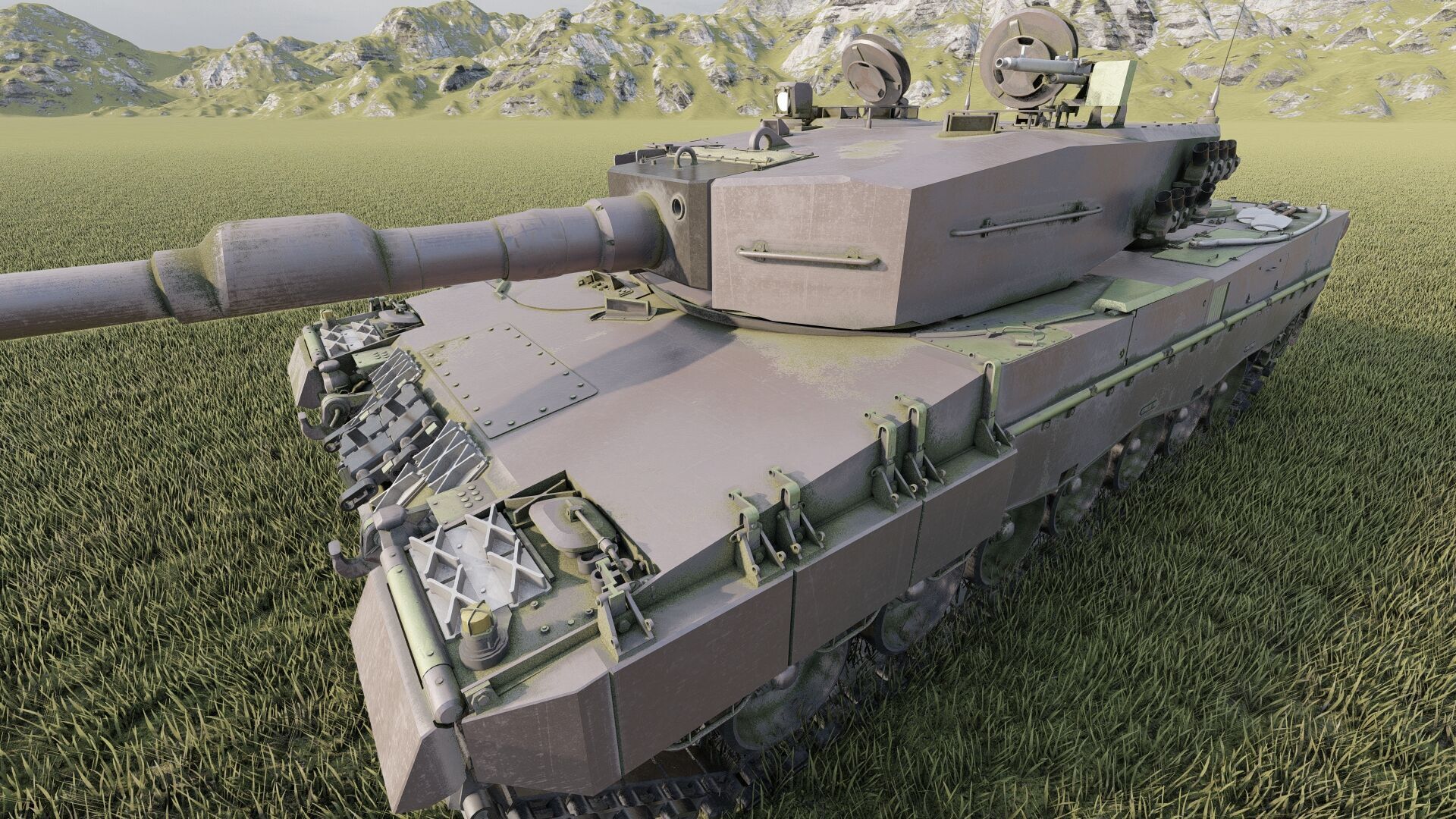 Leopard 2a4 3D model_16