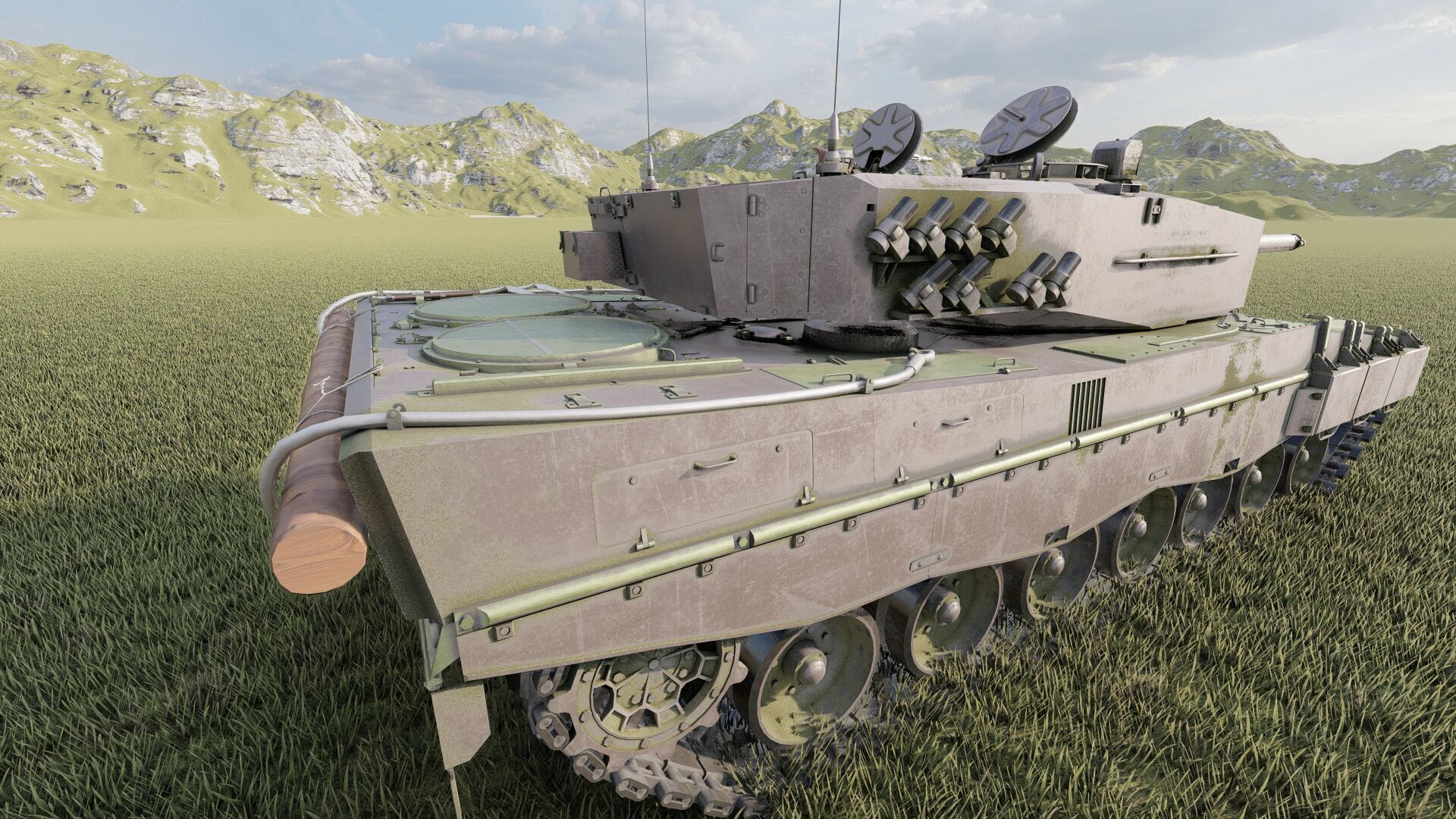 Leopard 2a4 3D model_12