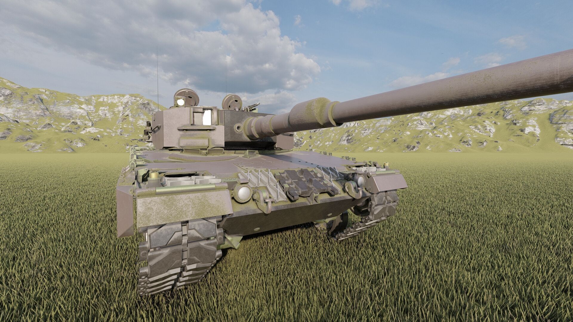 Leopard 2a4 3D model_14