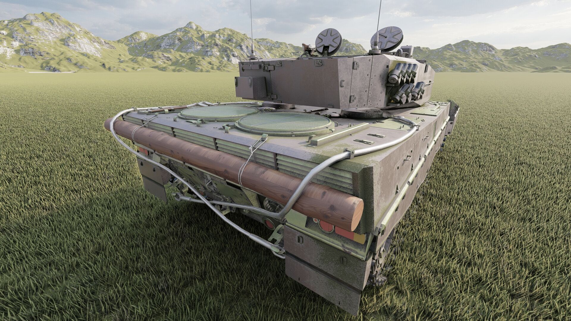 Leopard 2a4 3D model_11