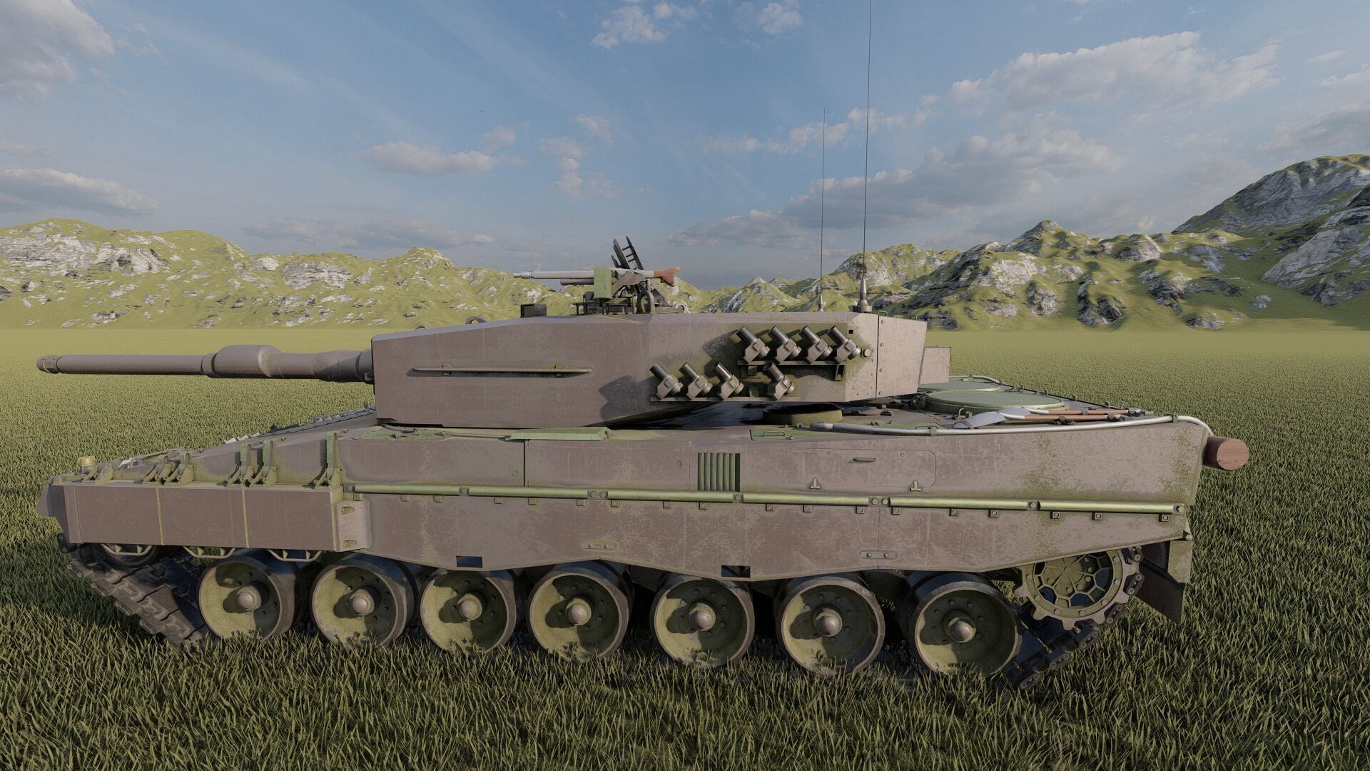 Leopard 2a4 3D model_8