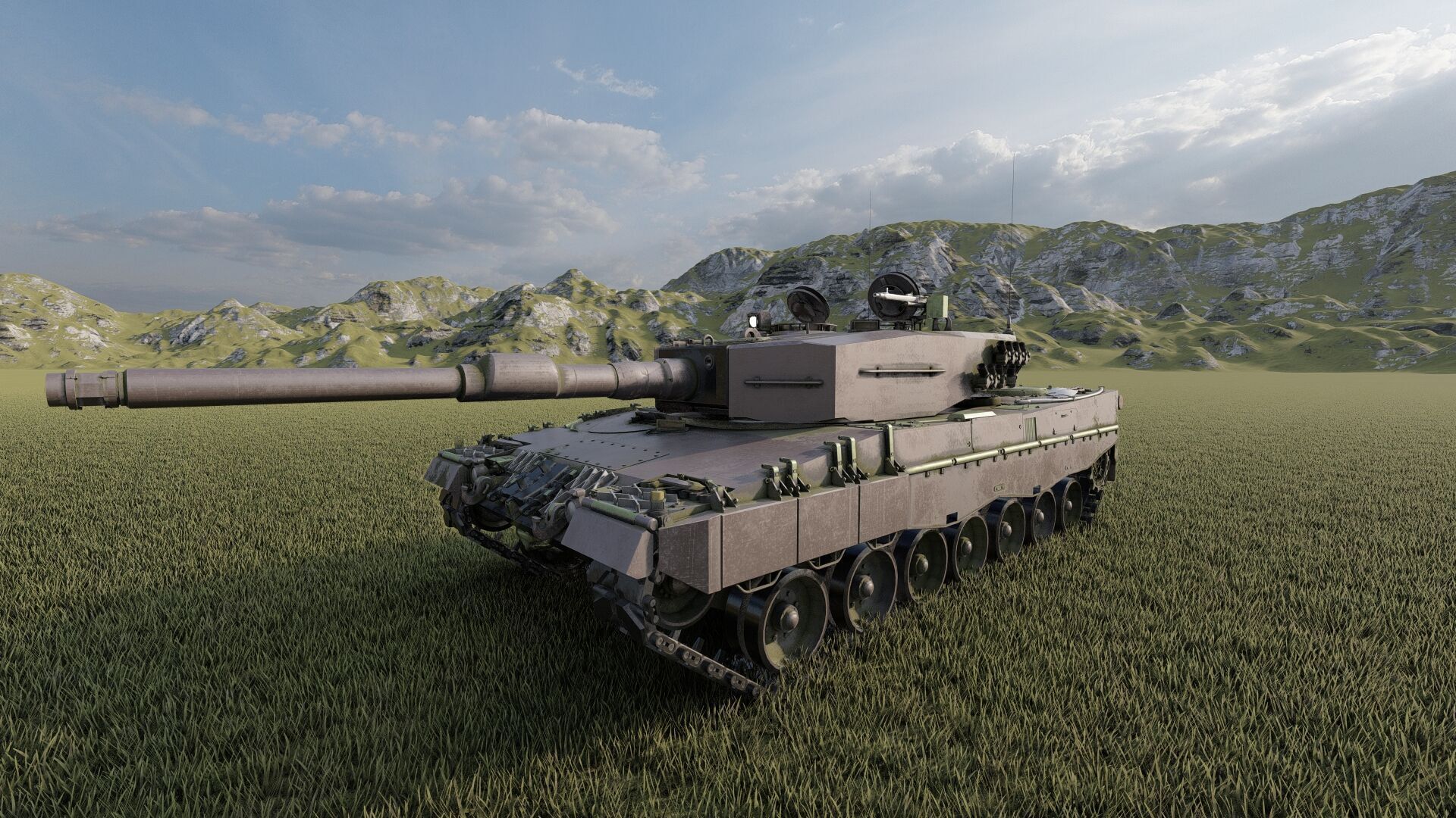 Leopard 2a4 3D model_6