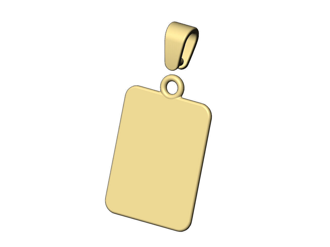 YSL emblem faceted sunrays tag pendant charm 3D print model_9