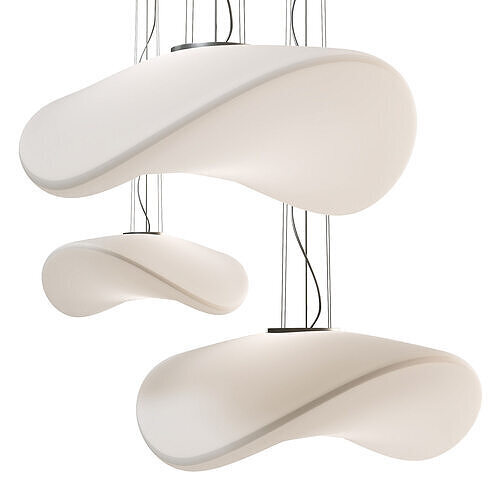  PENDANT LAMP SP BALANCE GRANDE BIANCO 3D model
