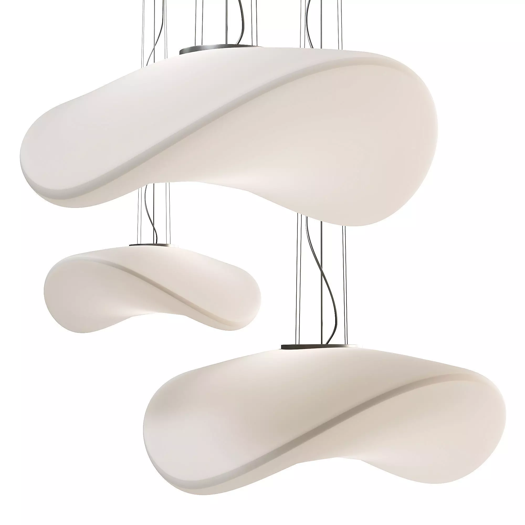  PENDANT LAMP SP BALANCE GRANDE BIANCO 3D model_0