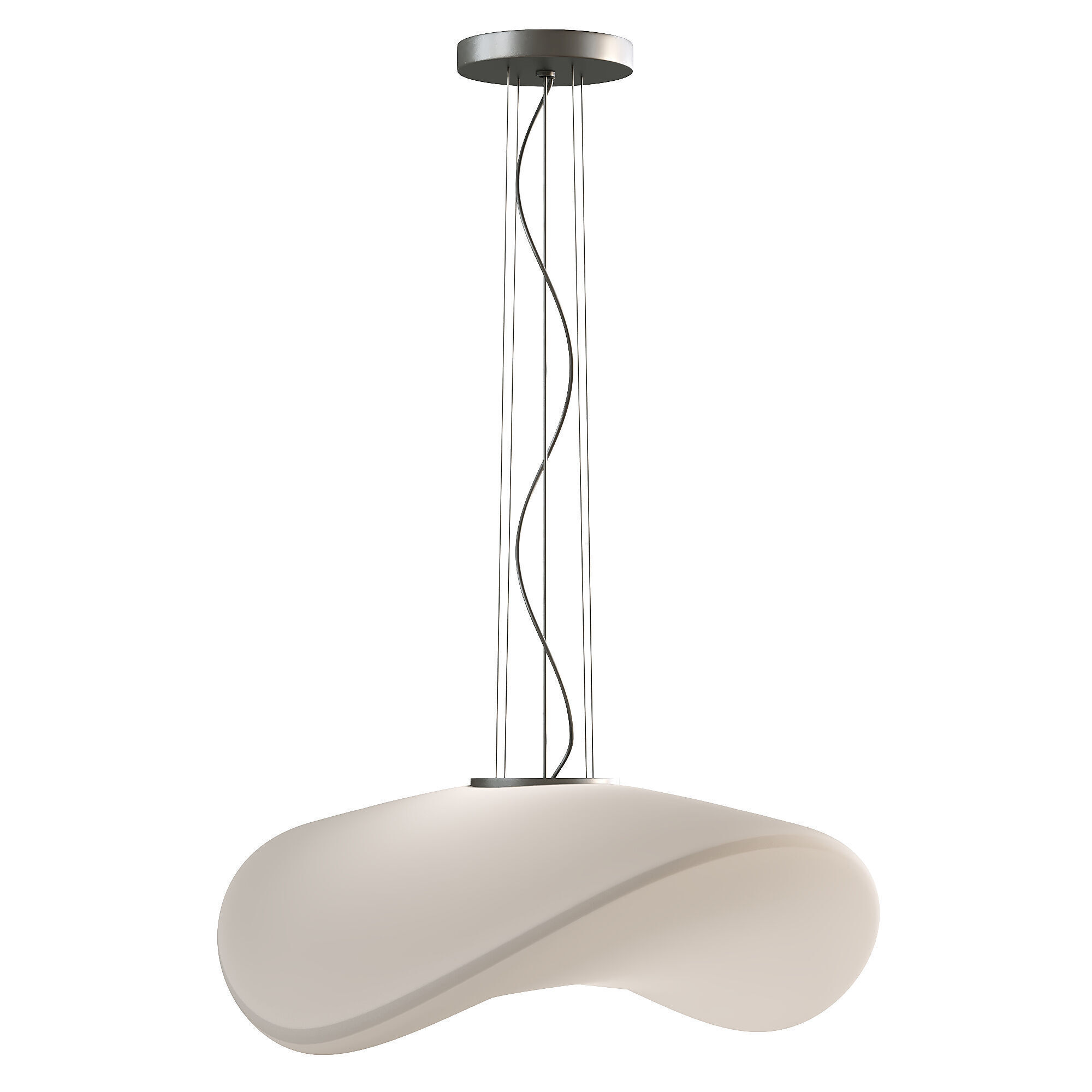  PENDANT LAMP SP BALANCE GRANDE BIANCO 3D model_1