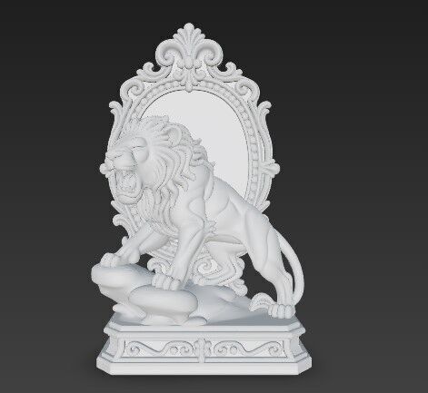 Wild Power in an Artistic Frame 3D print model_4