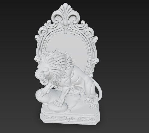 Wild Power in an Artistic Frame 3D print model_3