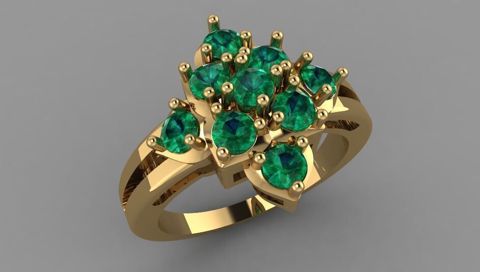 FLOWER LADIES RING Free 3D print model_2