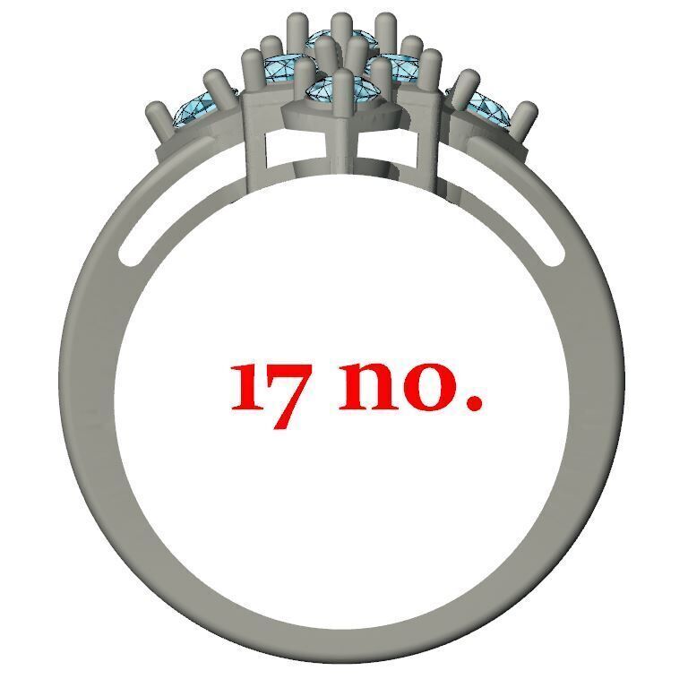 FLOWER LADIES RING Free 3D print model_3