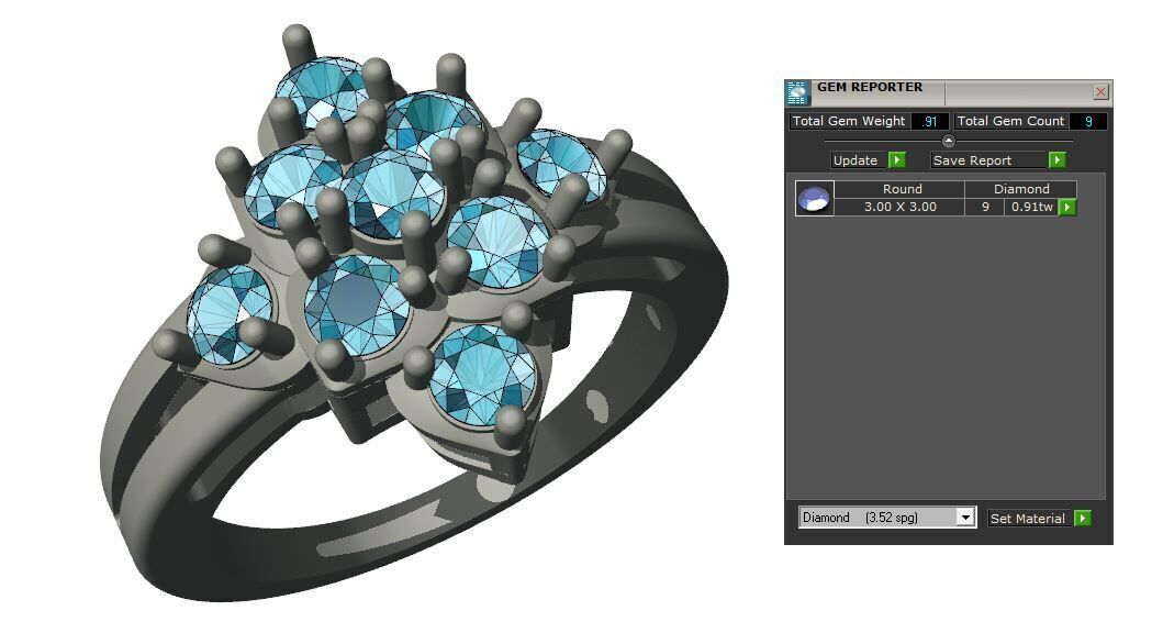 FLOWER LADIES RING Free 3D print model_7