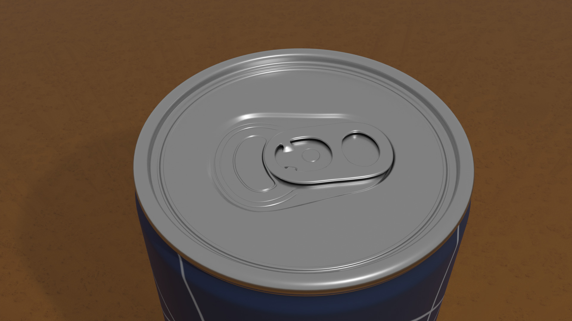 DARK BLUE Energy Drink Metal Bottle 3D Model 3D model_5