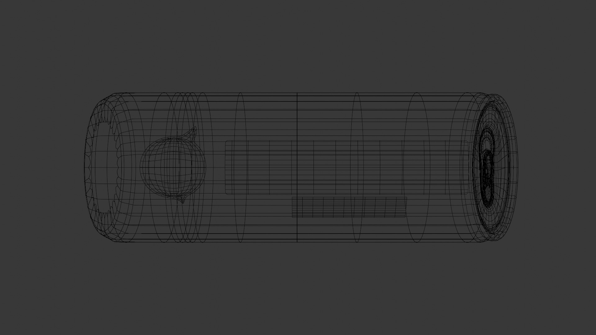 DARK BLUE Energy Drink Metal Bottle 3D Model 3D model_8