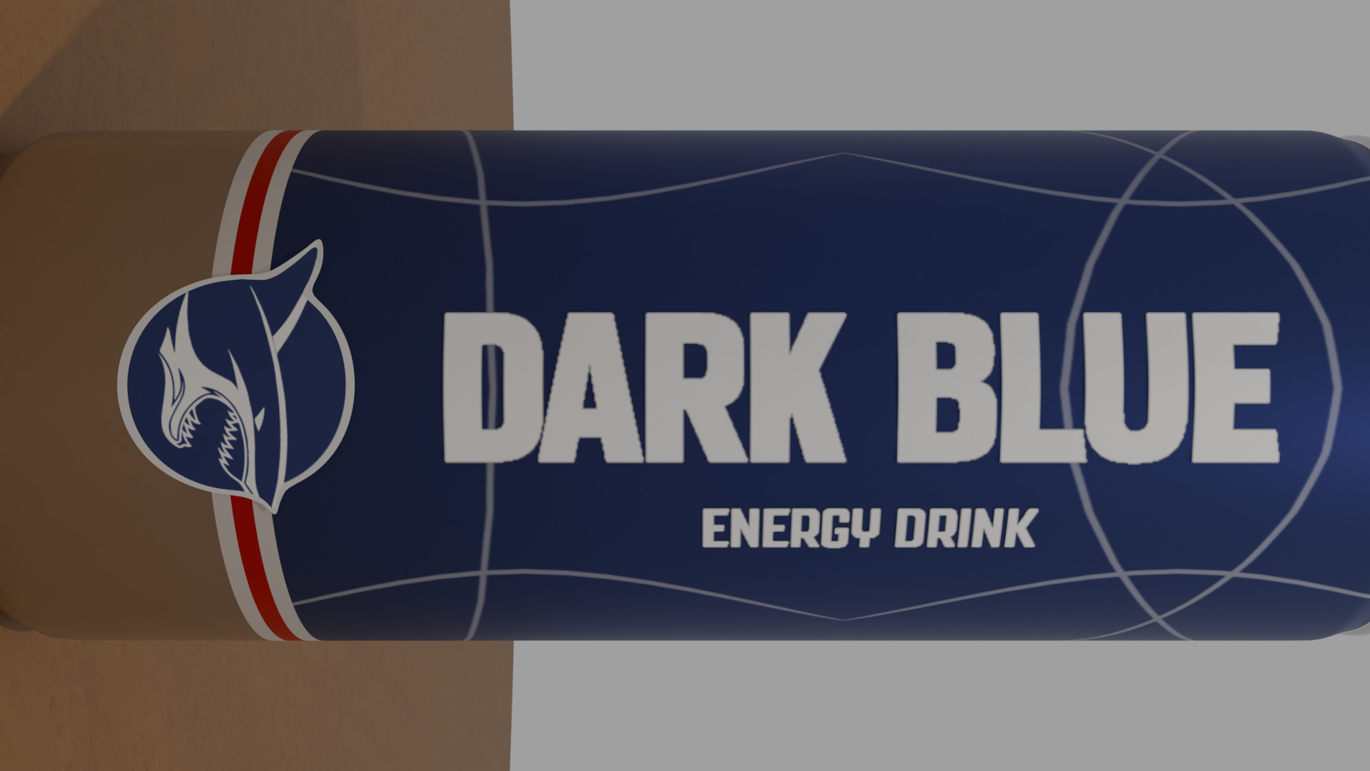 DARK BLUE Energy Drink Metal Bottle 3D Model 3D model_7