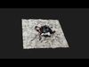 Abandoned Campfire Pit with Burnt Wood and Bricks Scan Low-poly 3D model_1