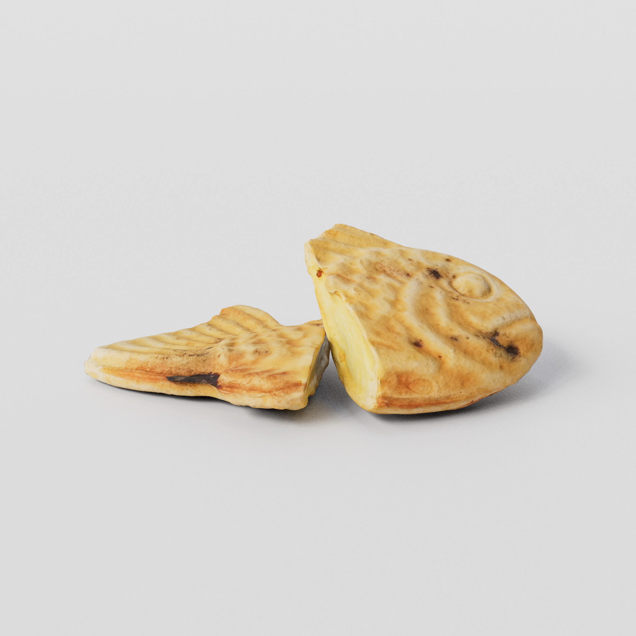 Cut Taiyaki ver4 3D model Low-poly 3D model_1